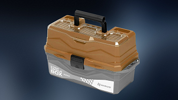 Ящик для снастей "Tackle Box" трехполочный, золотой.