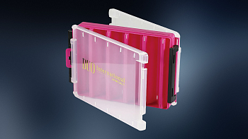 Коробка рыболовная "Meiho" Lure Game Case J 100 #Pink/Gold Logo